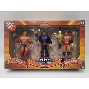 WWE Elite Collection Evolution Batista Triple H Randy Orton Action Figure 3 Pack